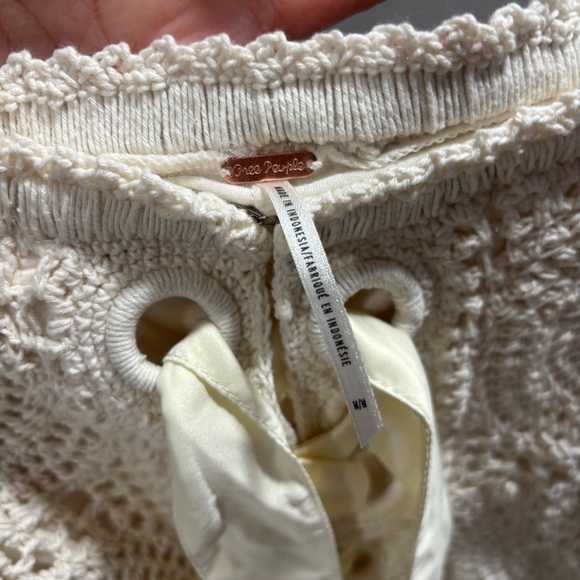 Free People Cream Crochet Flare Pants - Picture 10 of 10